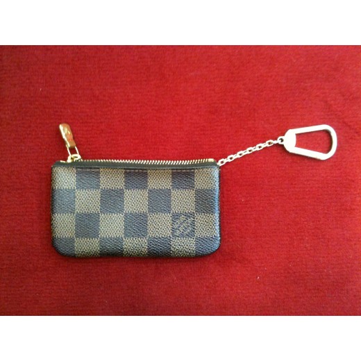 Pochette clés Louis Vuitton en toile damier