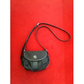 Sac Lancel PM en toile et cuir noirs