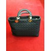 Sac Dior Lady Dior en tissu noir