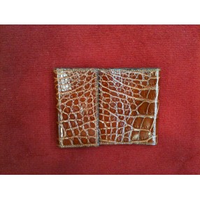 Porte-chéquier Hermès en crocodile 