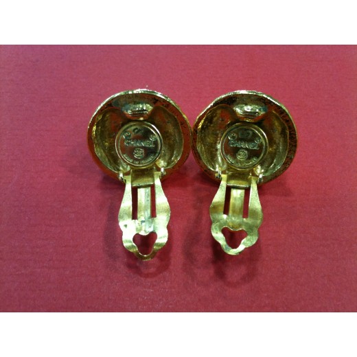 Boucles d'oreilles Chanel Perle Vintage