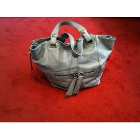 Sac Gérard Darel en cuir souple gris