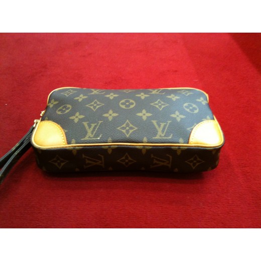 Pochette Louis Vuitton Marly dragonne en toile monogram