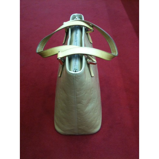 Sac Louis Vuitton Houston en cuir vernis noisette