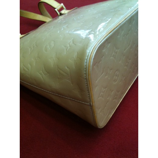 Sac Louis Vuitton Houston en cuir vernis noisette