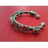 Bracelet Chanel en acier et cuir