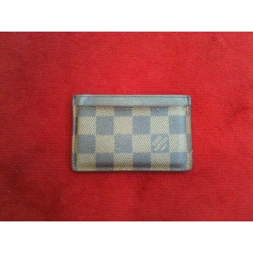 Porte-cartes Louis Vuitton Simple en toile damier