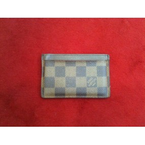 Porte-cartes Louis Vuitton Simple en toile damier