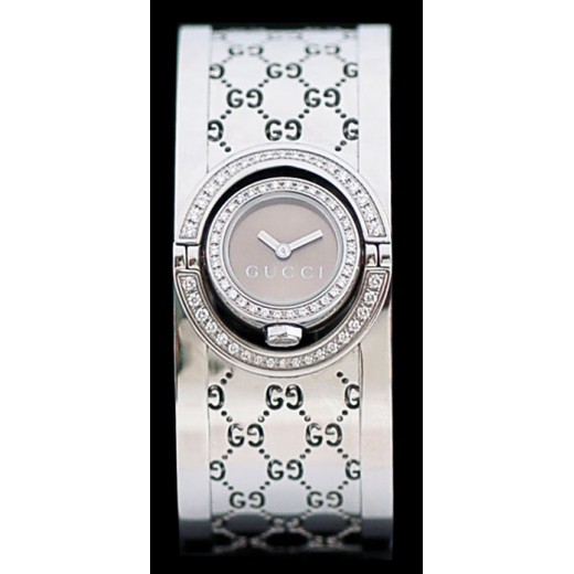 Montre Gucci Twirl acier diamants