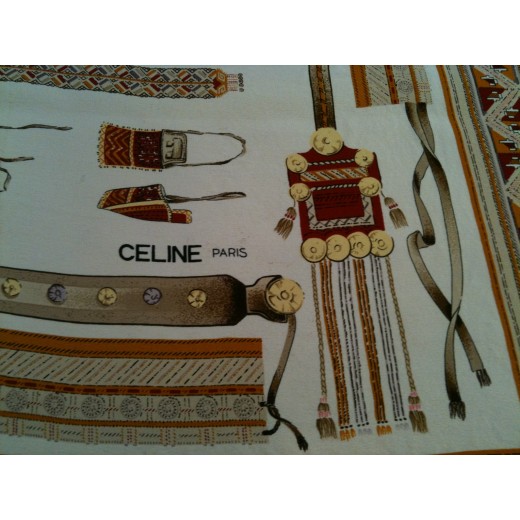 Foulard Céline Les accessoires décoratifs de costume Russe ﻿en soie