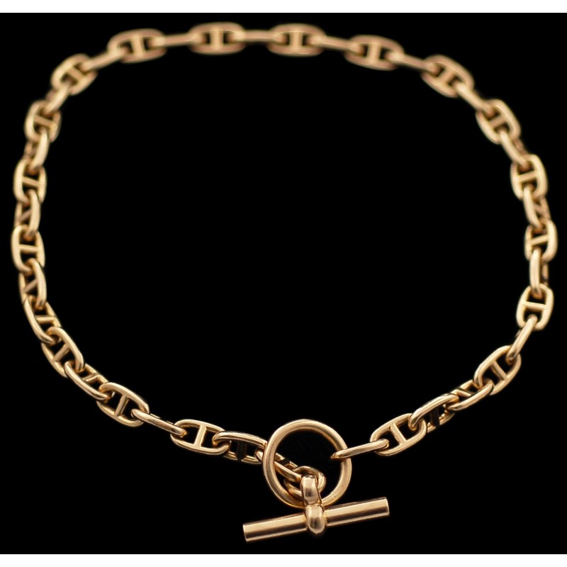 Collier Hermès Chaine d'Ancre en or