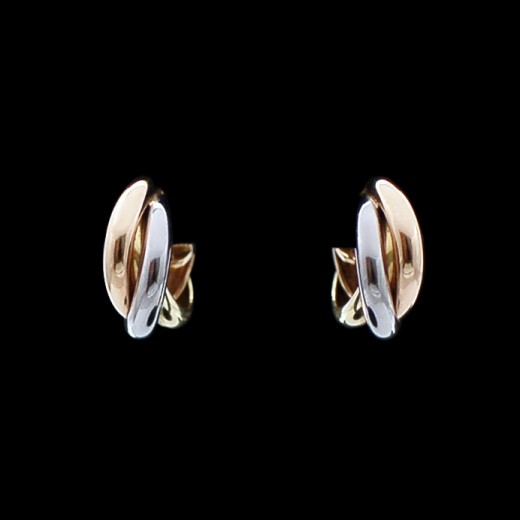 Boucles d'oreilles Cartier Trinity 3 ors