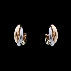 Boucles d'oreilles Cartier Trinity 3 ors