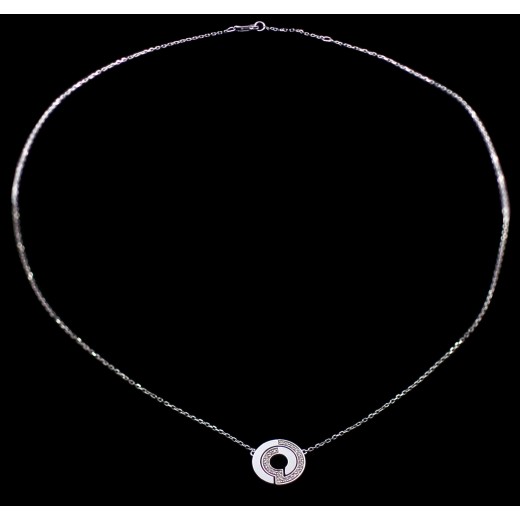 Collier Dinh Van Seventies PM or et diamants