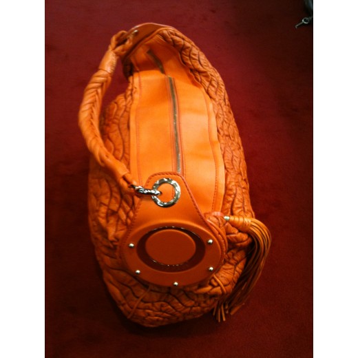 Sac Versace en cuir orange