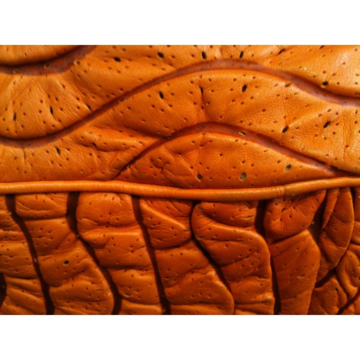 Sac Versace en cuir orange