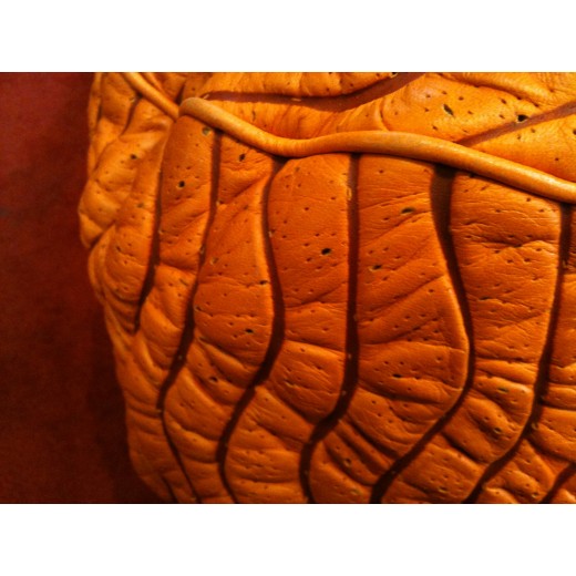 Sac Versace en cuir orange