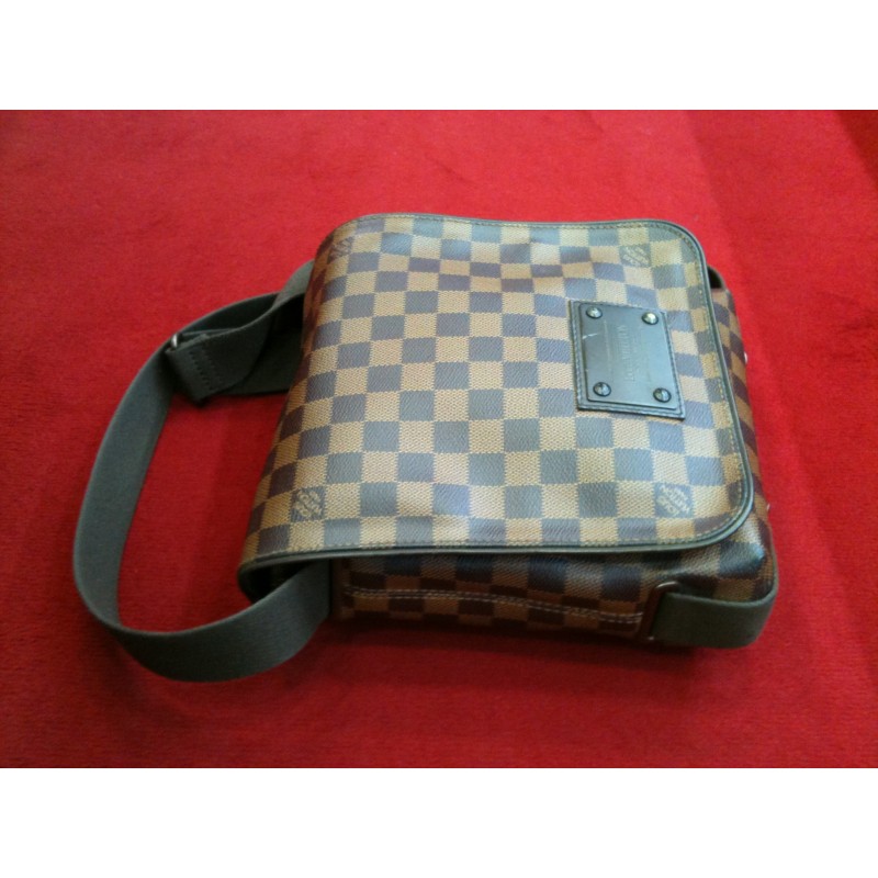 Sac brooklyn en toile Louis Vuitton Marron en Toile - 23287896