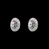 Boucles d'oreilles anciennes en or et diamants