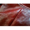 Sac Yves Saint Laurent Monbasa en cuir rouge et corne de cerf