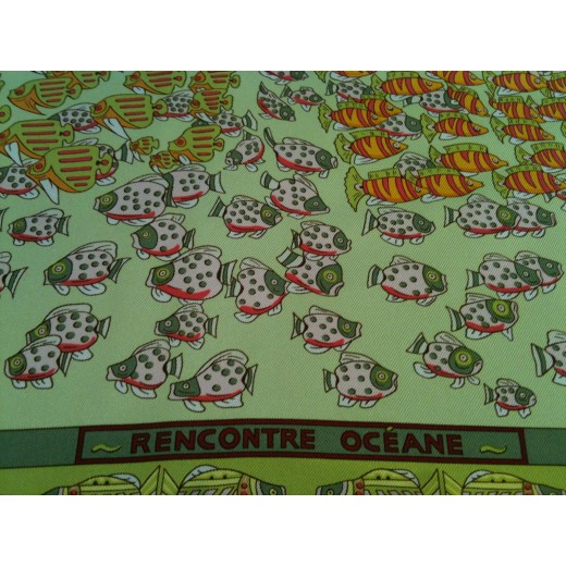 Carré Hermès Rencontre océane en soie