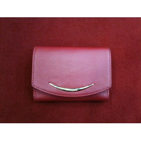 Portefeuille Lancel Albertine en cuir rouge