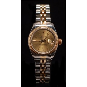 Rolex Lady Datejust or et acier