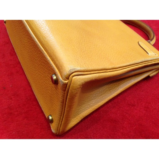 Sac Hermès Kelly 32 cm cuir gold