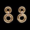 Boucles d'oreilles Cartier Trinity 3 ors