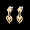 Boucles d'oreilles O.J. Perrin Coeurs Légendes en or