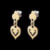 Boucles d'oreilles O.J. Perrin Coeurs Légendes en or