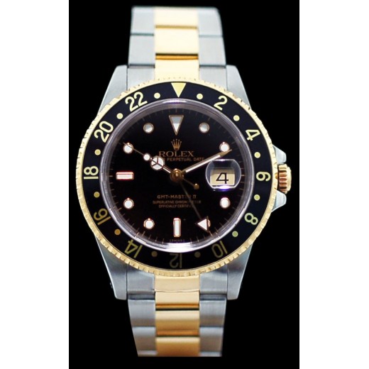 Montre Rolex GMT Master II en or et acier