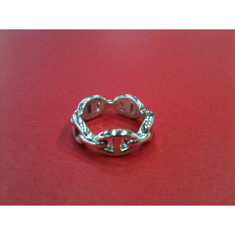 Bague Hermes Argent Chaine Dancre