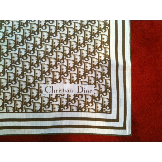 Foulard Dior Logo petit format en coton