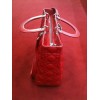 Sac Dior Lady Dior en agneau rouge