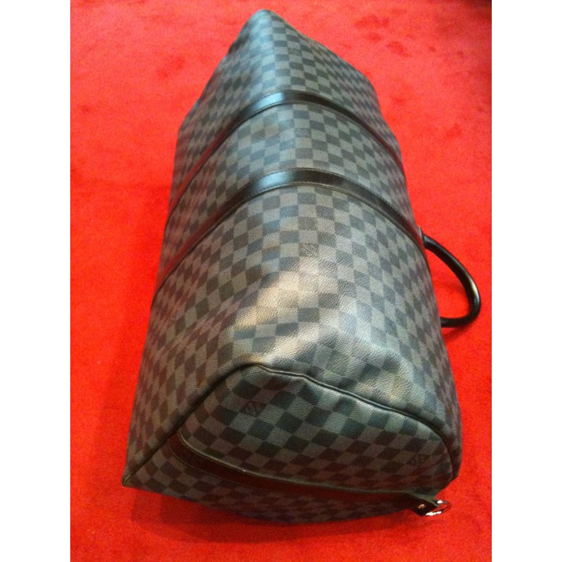 sac de voyage louis vuitton keepall 55 a main en toile