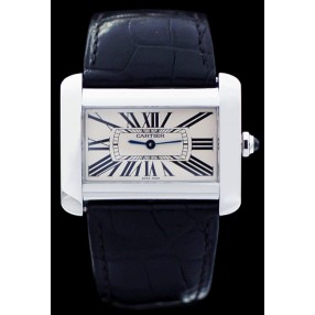 Montre Cartier Tank Divan en acier