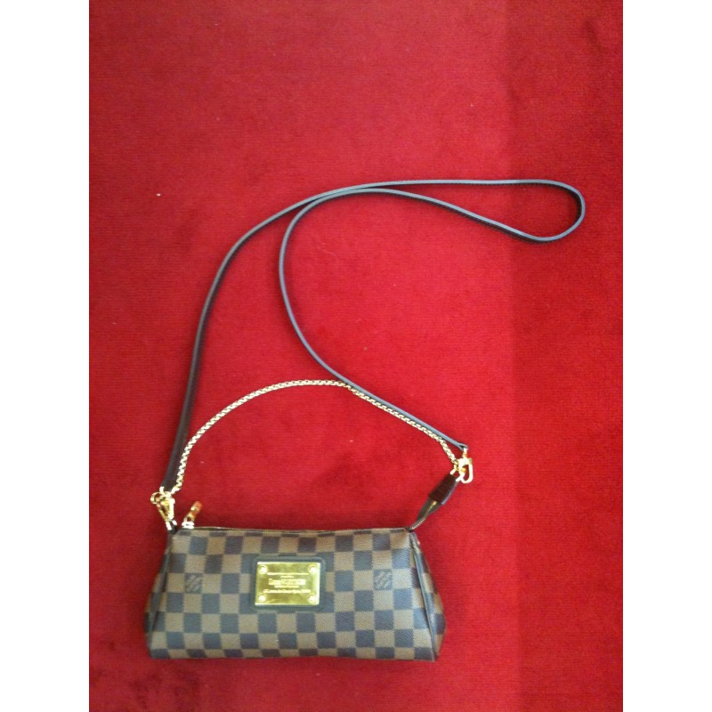 Pochette Louis Vuitton Eva en toile damier