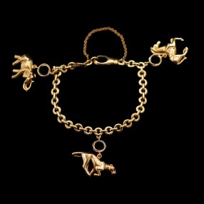 Bracelet Cartier Trinity Charms en or