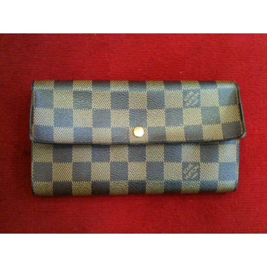 Pochette Louis Vuitton Porte-monnaie en toile damier