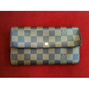 Pochette Louis Vuitton Porte-monnaie en toile damier