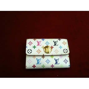 Porte-monnaie Louis Vuitton Cosy en toile monogram multicolore