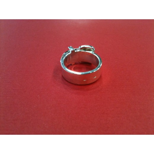 Bague Hermès Ceinture en argent