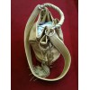 Sac Lancel Brigitte Bardot en tissu et cuir camel