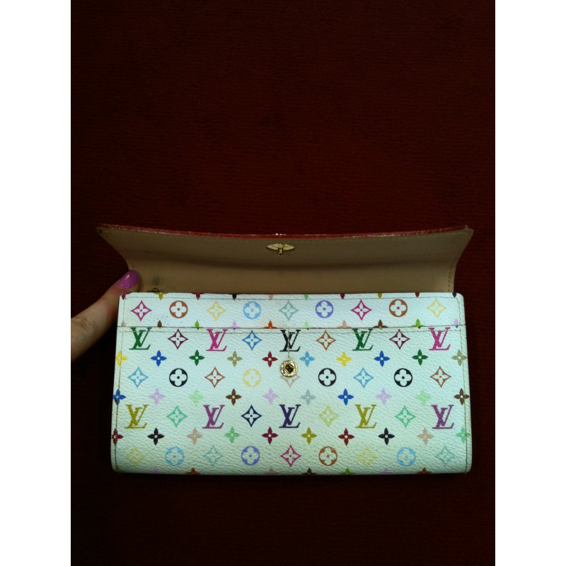 Pochette Porte-monnaie Louis Vuitton en toile monogram multicolore