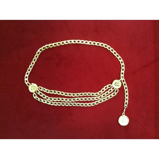 Ceinture Chanel Vintage en m tal dor