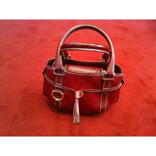 Sac Lancel en cuir rouge