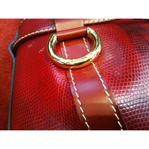 Sac Lancel en cuir rouge