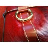 Sac Lancel en cuir rouge