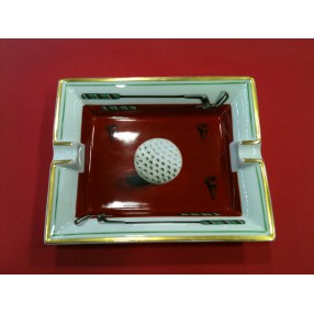 Cendrier Hermès Golf en porcelaine